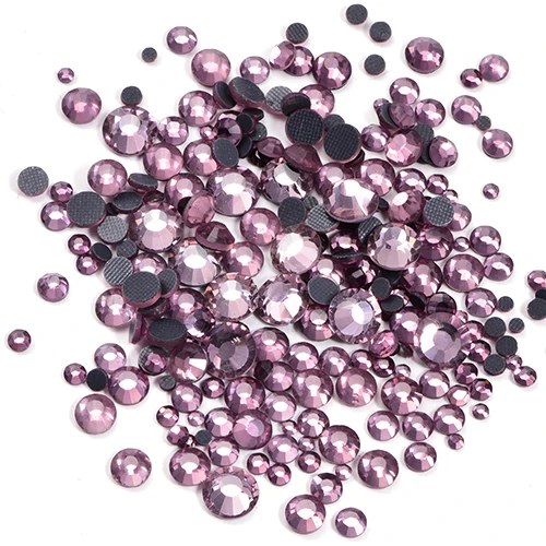 1000 шт Разноцветные стразы DMC горячей фиксации с плоским основанием DMC горячей фиксации стразы DMC украшения для одежды E7082 - Цвет: lt.Amethyst