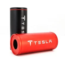 Для Tesla модель 3 S X Алюминиевый сплав автомобильная коробка для салфеток держатель для Tesla серии Аксессуары