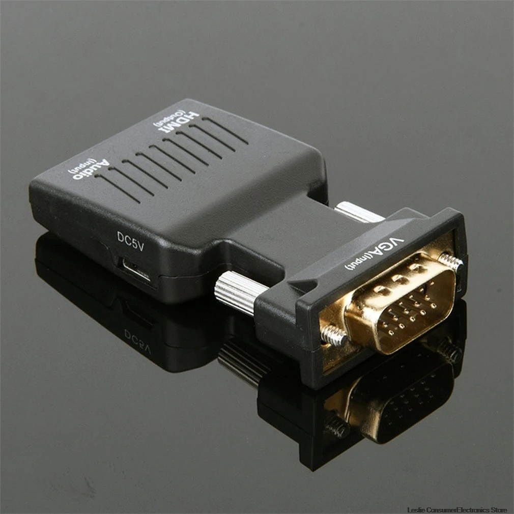 VGA мужчина к HDMI Женский конвертер с аудио-адаптером кабели 1080P для HDTV монитор проектор ПК PS3
