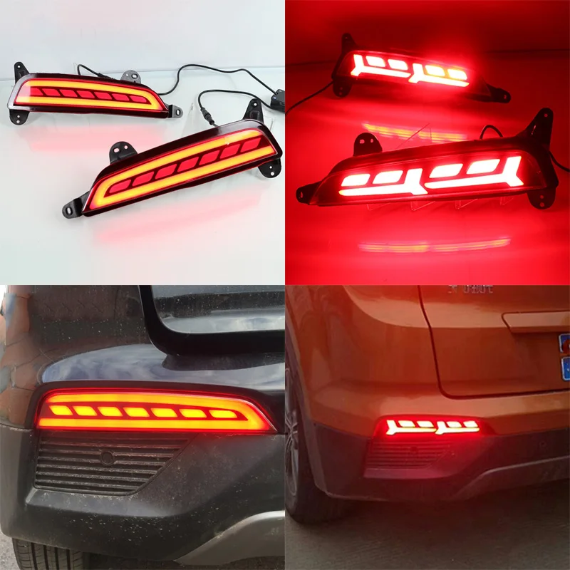 2 предмета в комплекте для Hyundai creta ix25 2014 2015 2016 2017 светодиодный DRL задний бампер