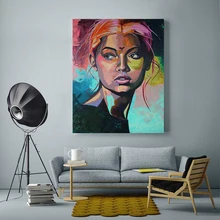 Цветная портретная художественная живопись по номерам женщина мужчина леди впечатление ручной работы картины маслом по номерам настенный домашний декор