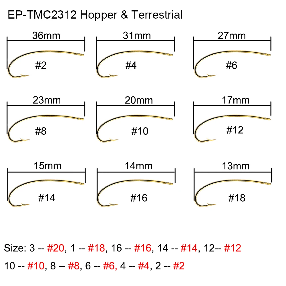 Eupheng 100 шт. креветки Caddis Pupa Хоппер наземные рыболовные крючки сухая Нимфа мокрая муха рыболовные крючки
