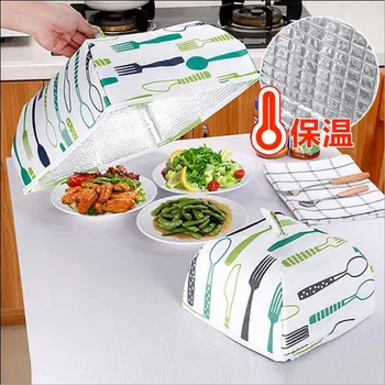 

Heat Preservation Foldable Table Cover Defence Fly Meal Cover Food Cover Leaf Mustard Cover Dining Table Cover