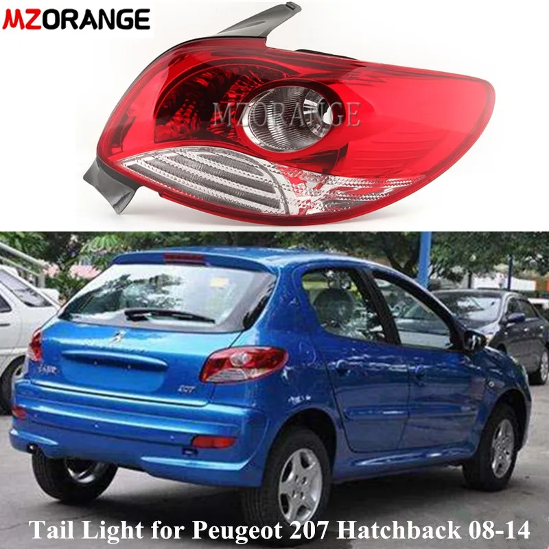 Задний светильник для Peugeot 207 Хэтчбек 2008 2009 2010 2011 2012 2013 2014 задних тормозов