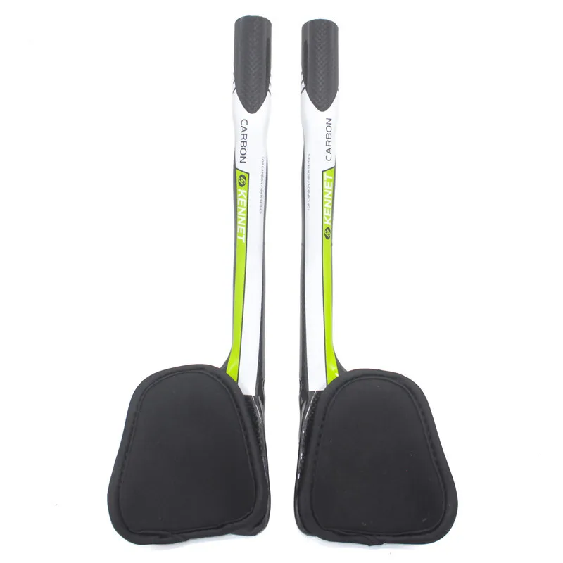 green Kennet triathlon bicycle extension aero tt bar ends guided bicycle extensors 3 k fosco 340 carbon aero tt bar - Цвет: green