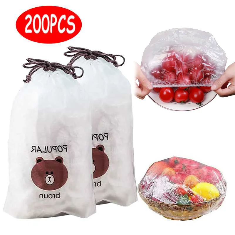 100/200 шт. многоразовые пакеты для хранения продуктов | Дом и сад
