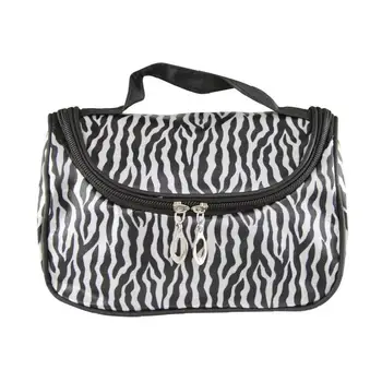 

Zebra Stripe Handbag Waterproof Cosmetic Travel Pouch Multi Usage Outdoor Makeup Organizer for Women