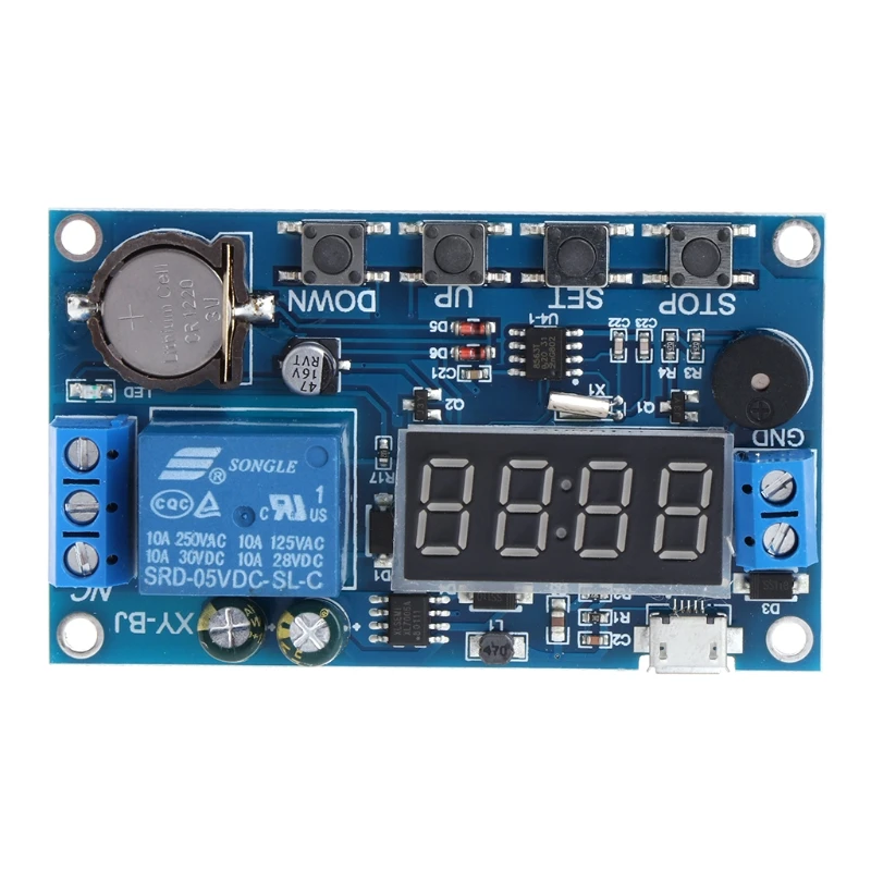 

Trigger Cycle Timer Delay Switch 12V 24V Circuit Board Relay Switch Module 24H Timing Control Real Circuit Board