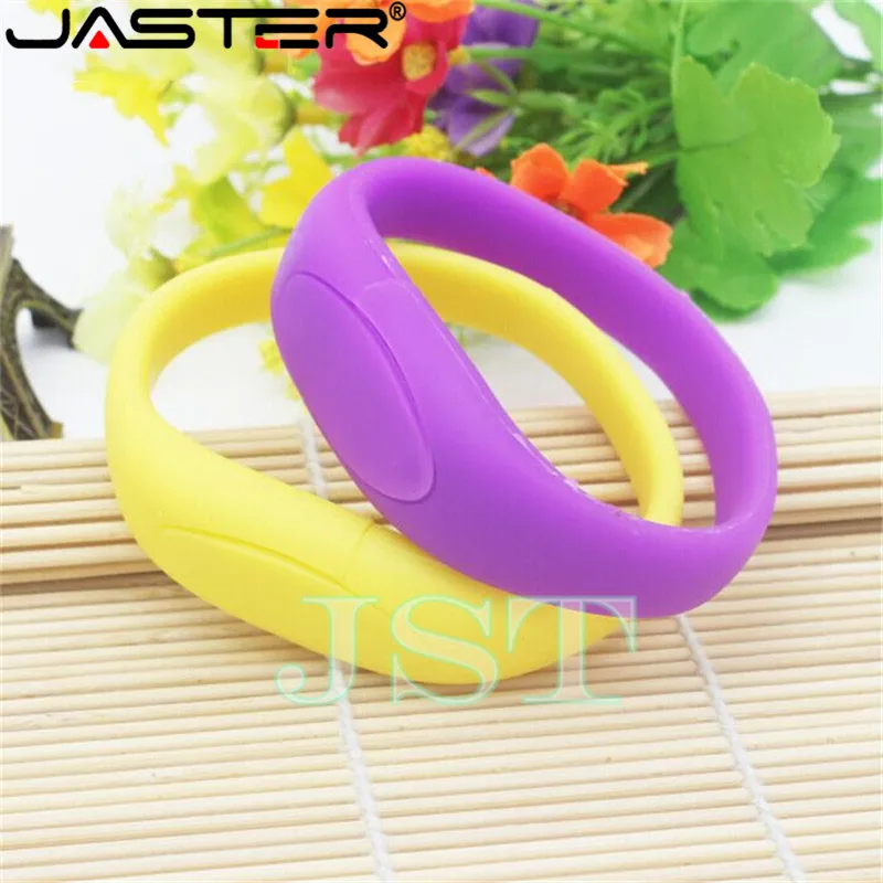 Флешка браслет JASTER Lucky silicone 8 ГБ 16 32 64 Usb флеш накопитель подарок на день рождения