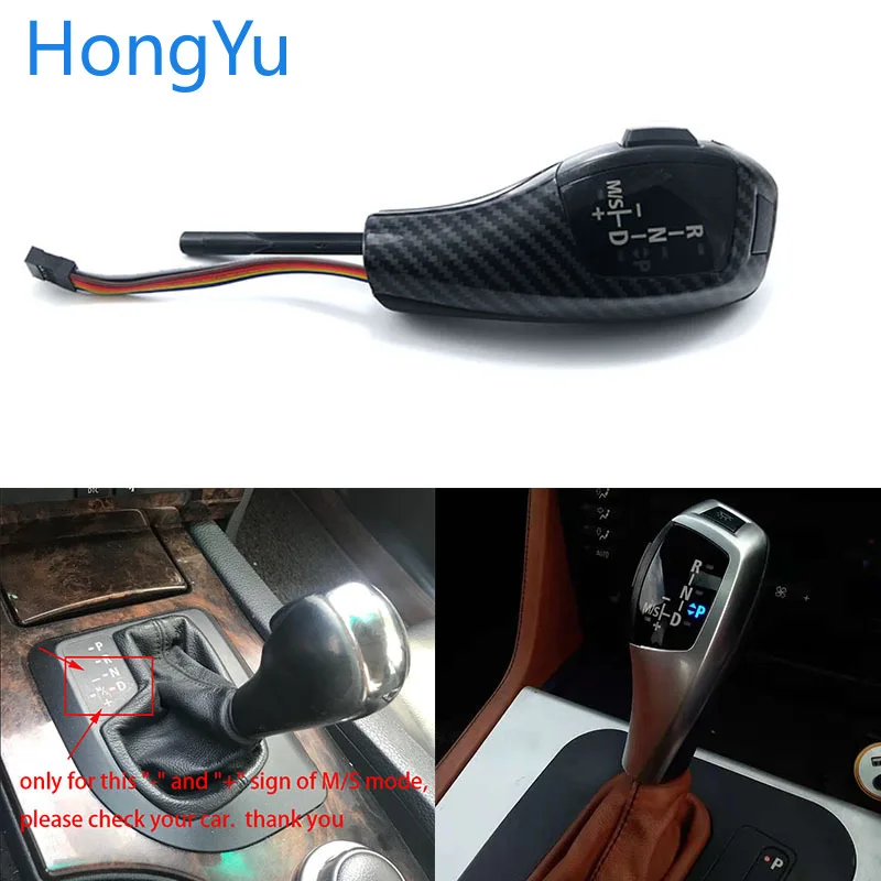 Per Bmw 1 Serie 2004-2010 E81 E87 E82 E88 Facelifted Gear Shift Shifter Leva Manopola Cambio Automatico Led Maiusc Luce