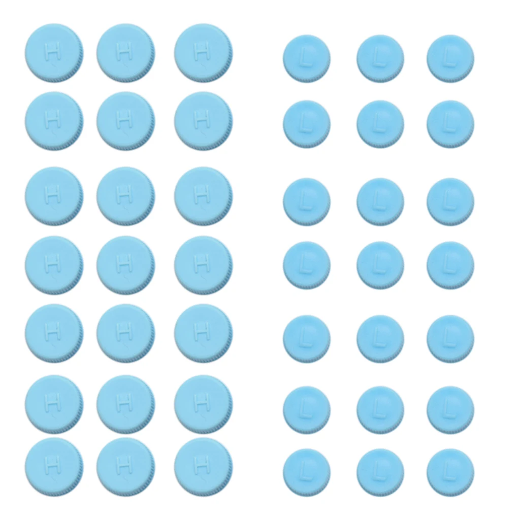 100 Pairs Car HVAC Valve Stem Cap High & Low Side for R134a Valve Core