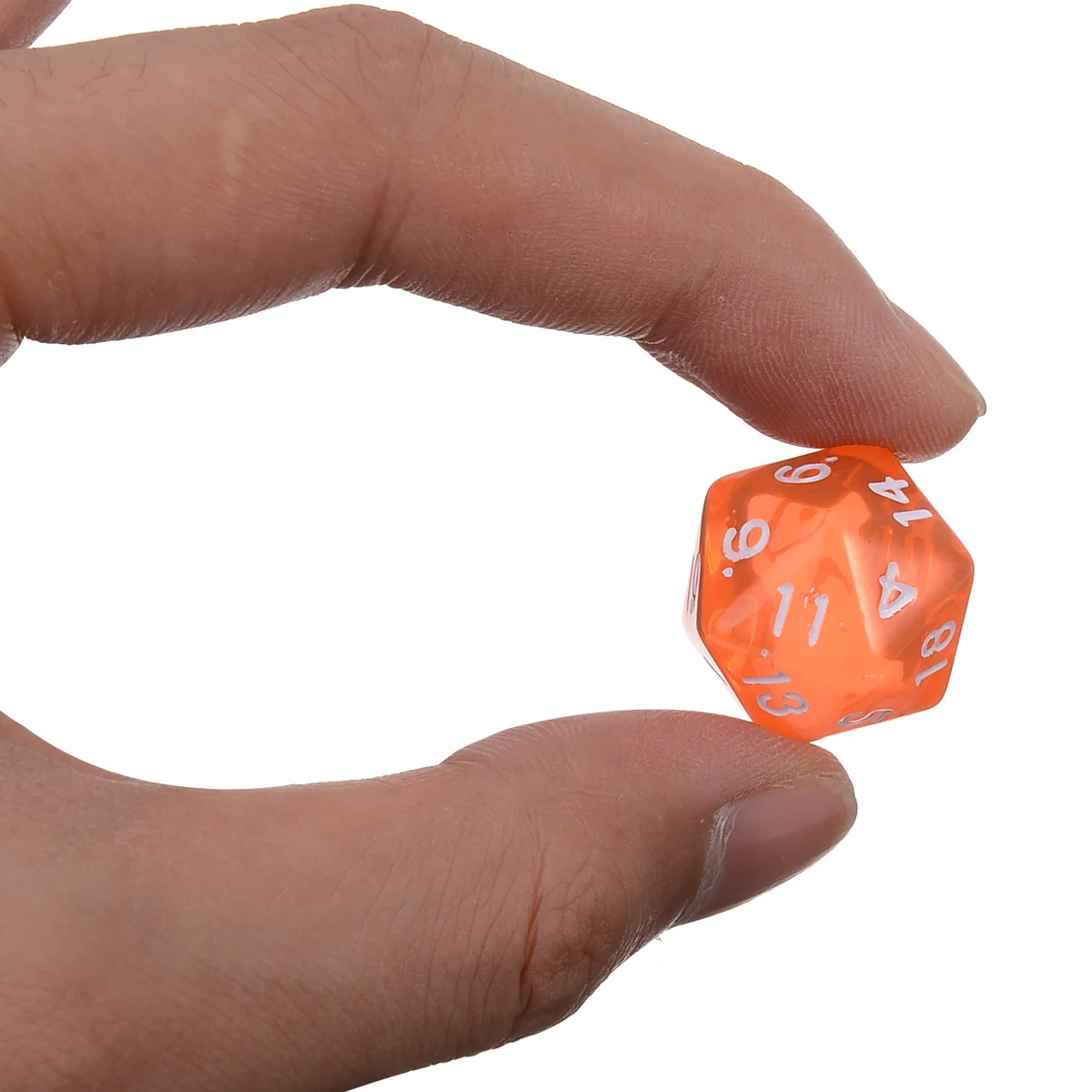 6pcs/set Twenty Sided Dice Clear Dice Set Colorful Funny Outdoor Dices For TRPG Games Dungeons & Dragons Mixed Colors