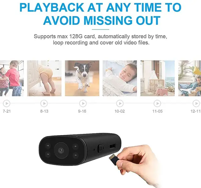 Hidden WiFi Smart Smoke Detector Camera 1080P - Indoor Spy Cam With Night Vision, Motion Detection, Loop Recording, IOS/Android App