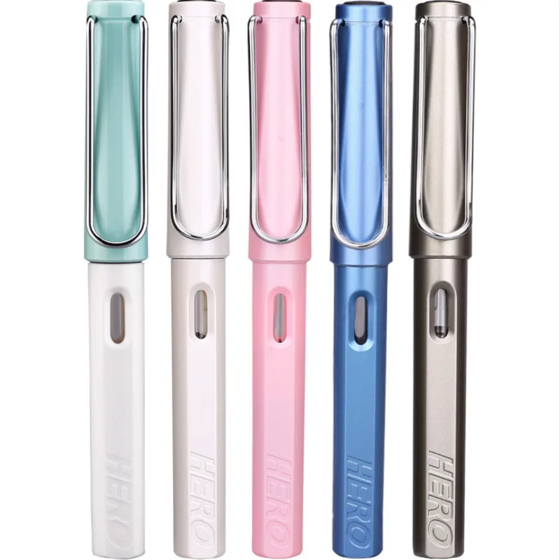 

HERO Fountain Pen 359 Series EF Nib 0.38mm Cute Student Writing Pen Caneta Tinteiro Pupils Writing Ink Sac Pens School Office