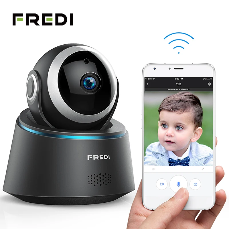 FREDI 1080P Беспроводной Детский монитор WiFi камера безопасности инфракрасное ночное