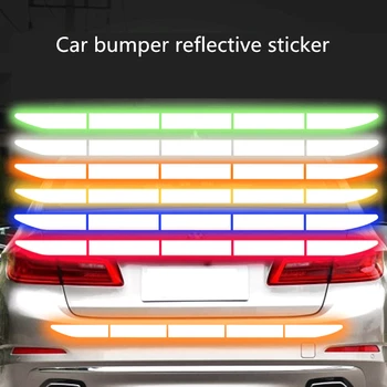 

Car Rear Reflector Bumper Sticker Rear Bumper Sticker Decorative Scratches Luminous Anti-collision Warning Sticker Accessories