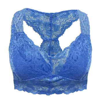 

Lace S-3XL bra plus size bra push up Women Plus Size Vest Crop Wire Free Bra Lingerie Sexy V-Neck bralette mujer in Women's Bra&