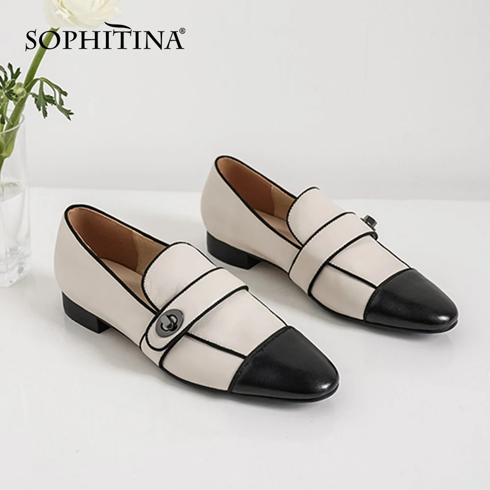 SOPHITINA/элегантные женские туфли на плоской подошве Высококачественная обувь из