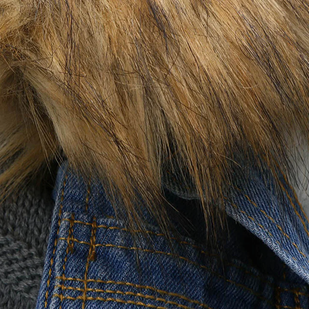Promo  Womens Jackets And Coats 2019 Winter Warm Jeans Button Knit Sleeve Cowboy Denim Jacket Pockets Jack