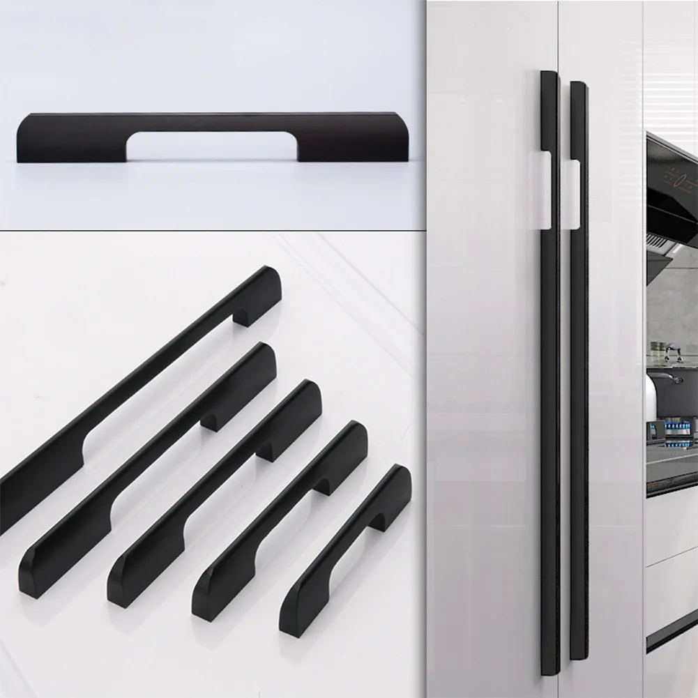 

Aluminium Wardrobe Door Knobs Cabinet Handles Square Cabinet Pull Drawer Knob Pulls Style furniture handles Kitchen accessory