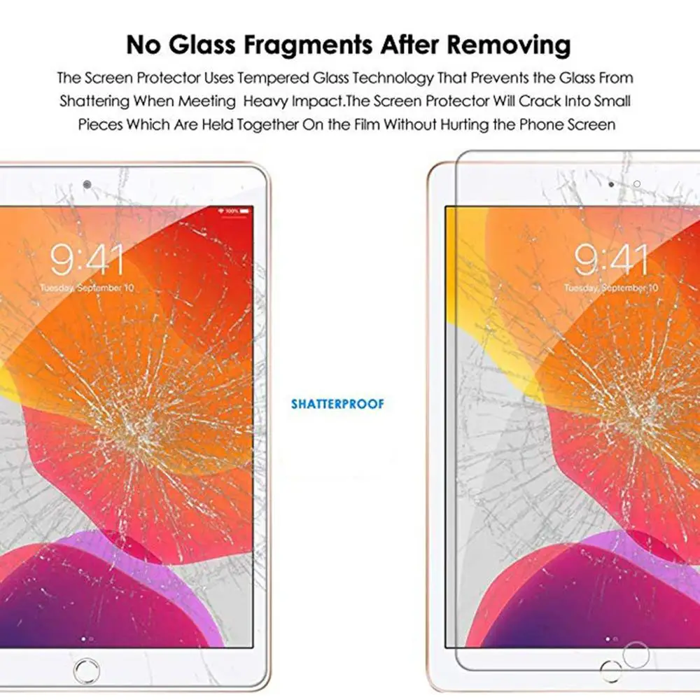 Закаленное стекло протектор экрана для ipad 10,2 '' 7-го поколения безопасные очки для apple i pad 10,2'' Защитная пленка для экрана