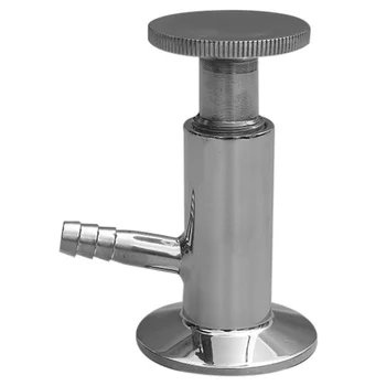 

304 Stainless Steel Sanitary Sampling Valve 50.5Mm Ferrule Od Fit 1/2inch 1.5inch Tri Clamp