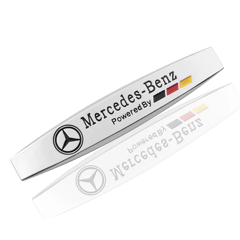 

1 PCS 3D metal sticker Car Rear Fender Side Badge Emblem Sticker Car body Labeling For Mercedes benz A B R G Class GLK GLA s350