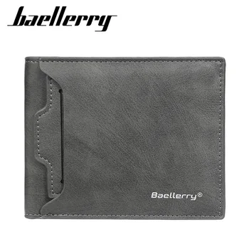 

Baellerry Men Wallet Fashion Purse New Soft PU Leather Male Mini Wallet Card Holder Coin Pocket Slim Men Wallets Dropshipping