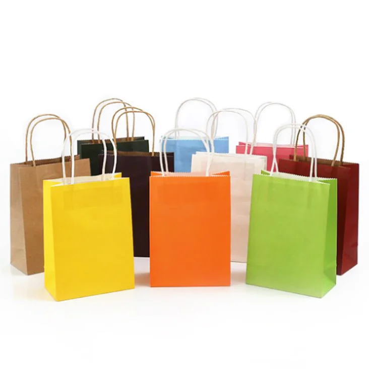 10 Pcs/lot Gift Bags With Handles Multi-function High-end Black Paper 6 Size Recyclable Environmental Protection Bag | Дом и сад