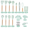 34 Pcs Silicone Kitchen Utensils Set Heat Resistant Non-Stick Cooking Tool With Measuring Cup Spoon Mat Hook Kitchen Accessories 2