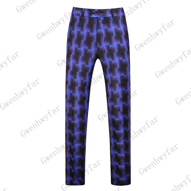 mens purple plaid dress pants