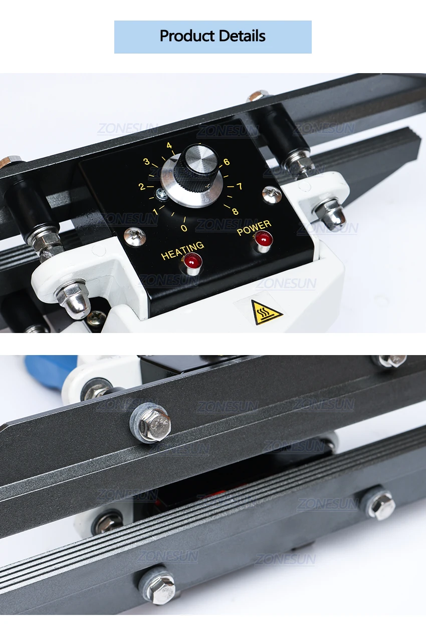 Zonesun ручное оборудование импульс Almumin фольга мешок тепла запайки машинный герметик упаковочное оборудование ширина 200 мм Электрический