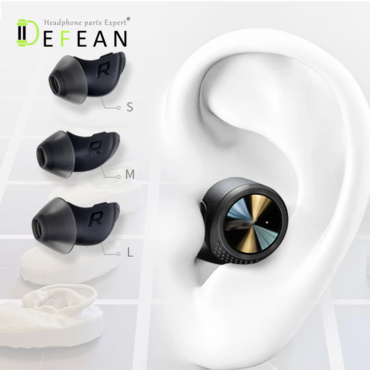 Defean Замена силикагель ушные вкладыши для наушников Plantronics BackBeat Pro 5100