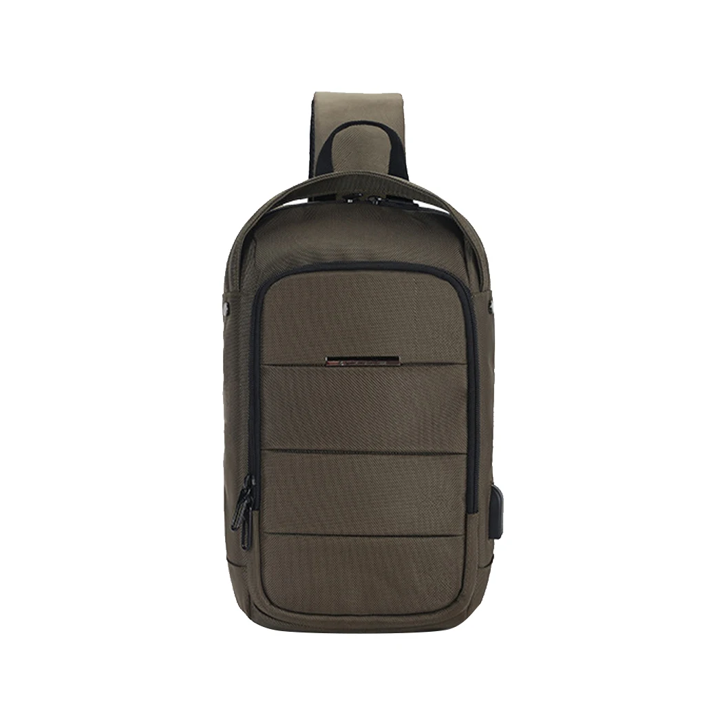 Мужские сумки, нагрудная сумка через плечо, Многофункциональный замок, USB Противоугонный водонепроницаемый рюкзак на плечо - Цвет: B4