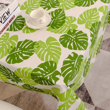 

Hot Dust-Proof Table Cover Nordic Simplicity Rectangle Tablecloth Cotton Linen Wrinkle Free Anti-Fading Tablecloths Washable