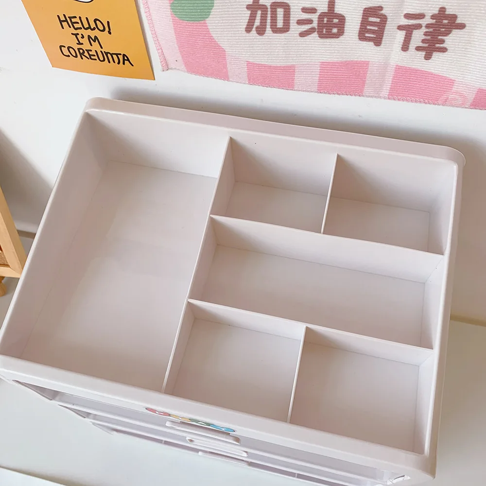 Kawaii Mesa Storage Box, Pen Titular, Escola Escritório Papelaria
