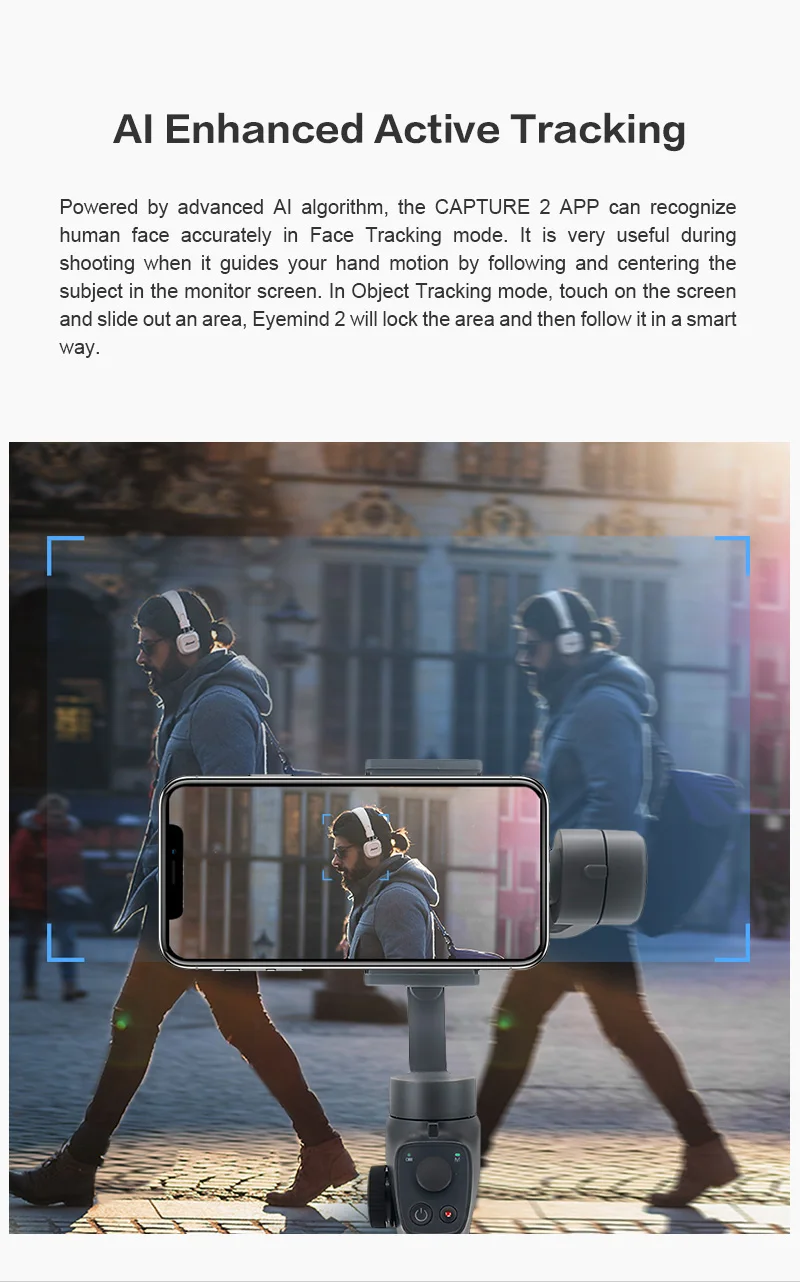 Гладкий 4 3-осевой ручной Gimbal Video Стабилизатор для смартфона XS 8 Android AU