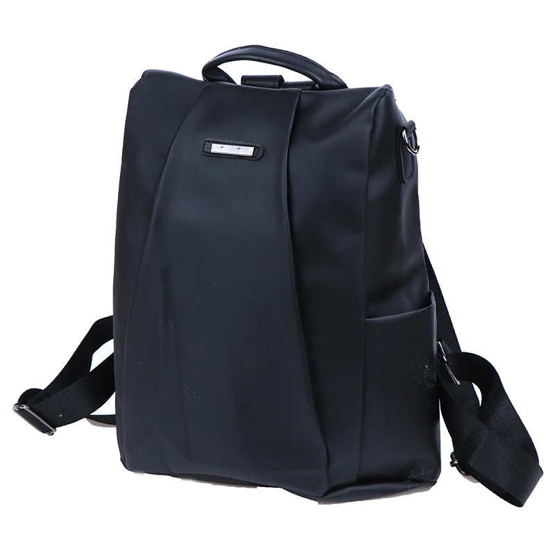 Men's Shoulder Bag oxford and metal material Portable Casual Travel Bag Anti-Theft Male Mini Crossbody Bag Black/Kahki