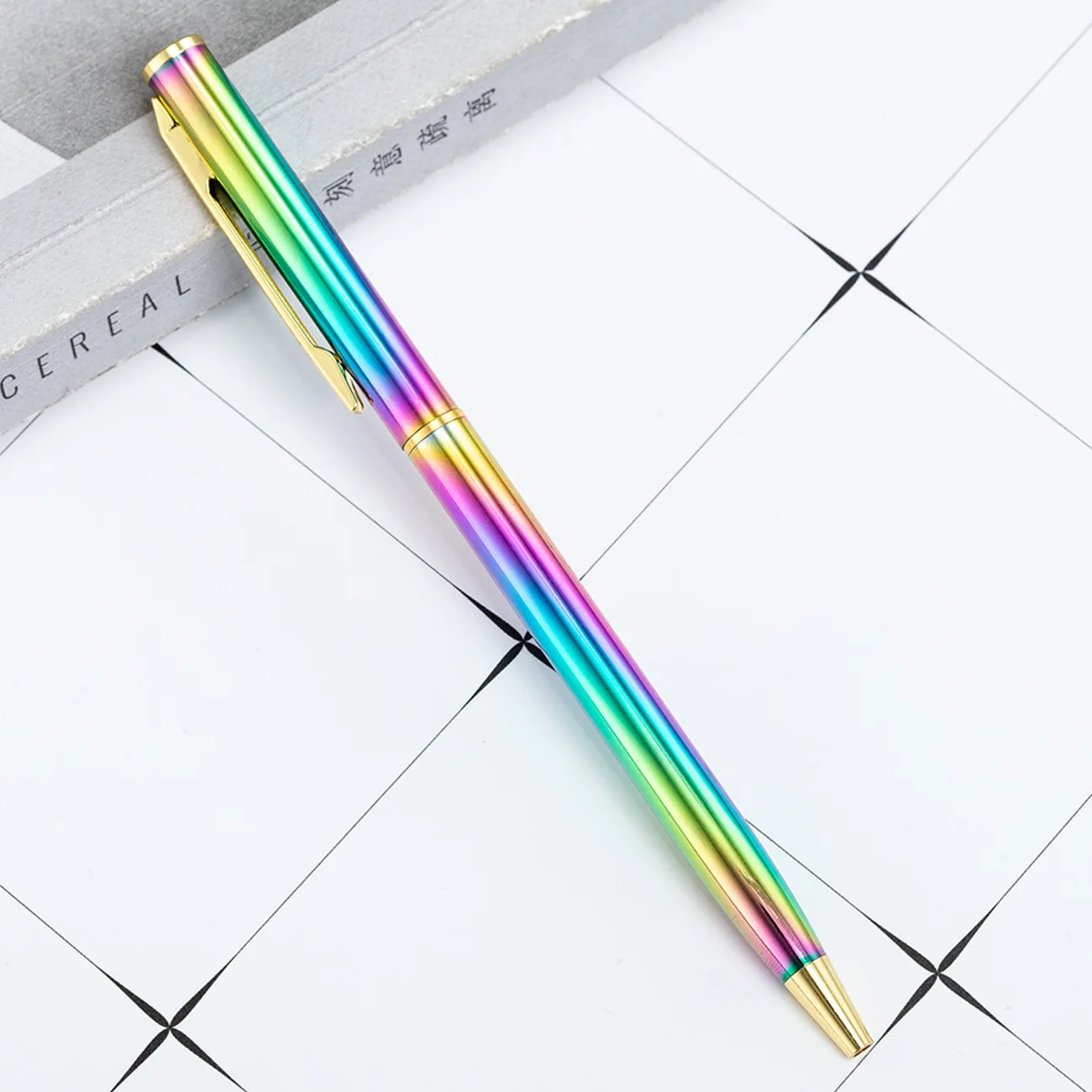 Creative Multicolor Ballpoint Pen Business Metal Office Rotate Pens School Stationery Office Supplies 1-2 pcs ballpoint pen