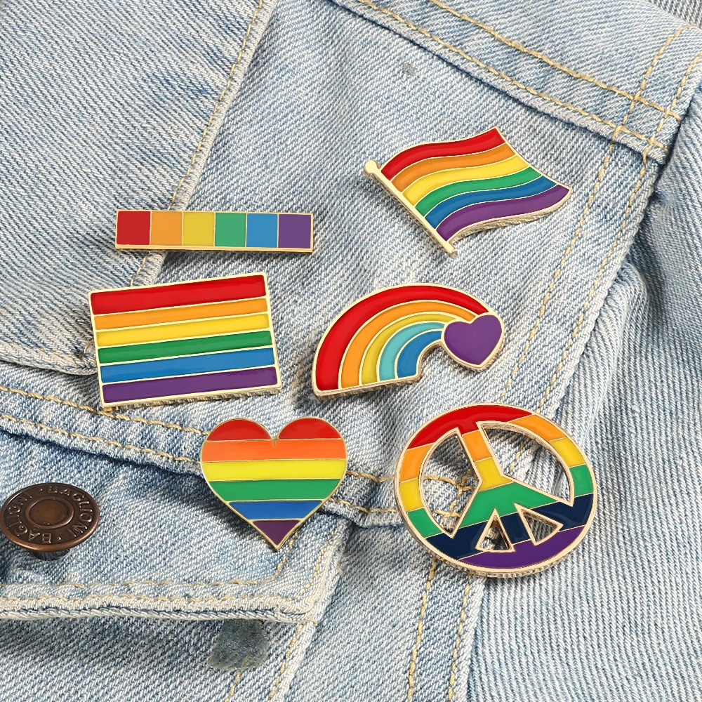 Spilla Pride Piao Confezione Da 10 Spille Arcobaleno, , Spille Per