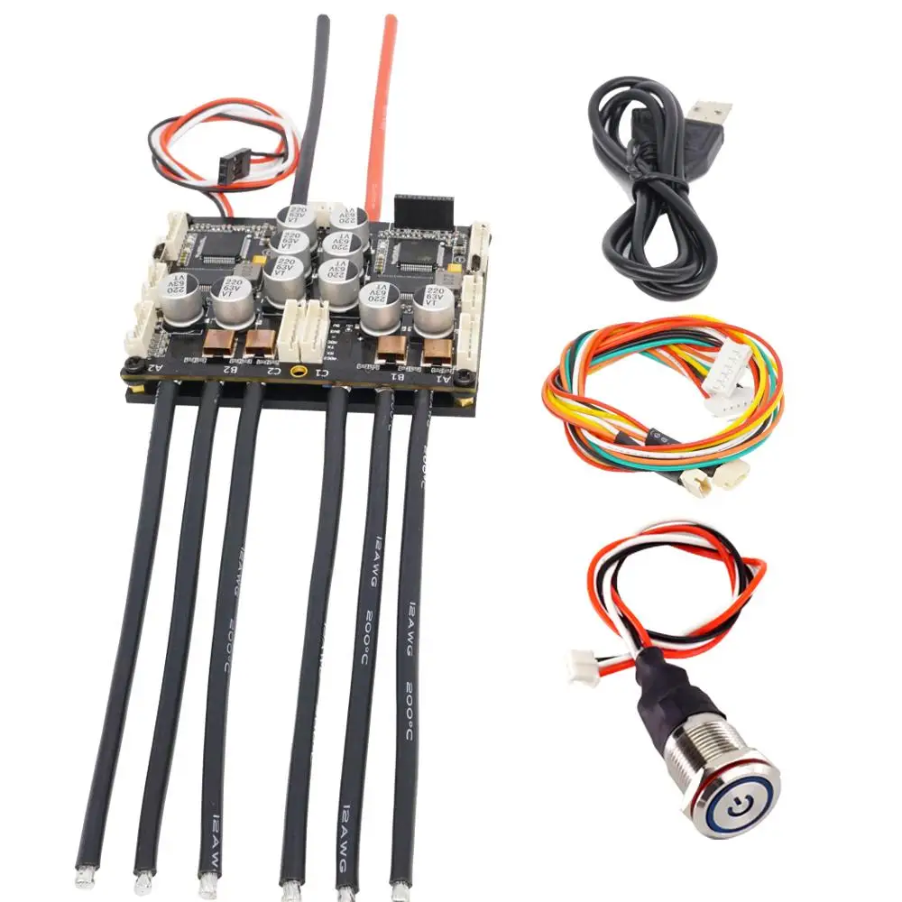 Electric Speed Controller for scooter/mountain Bike Dual FSESC4.20 Plus (Based on VESC ) with Anodized Aluminum Heatsink FLIPSKY
