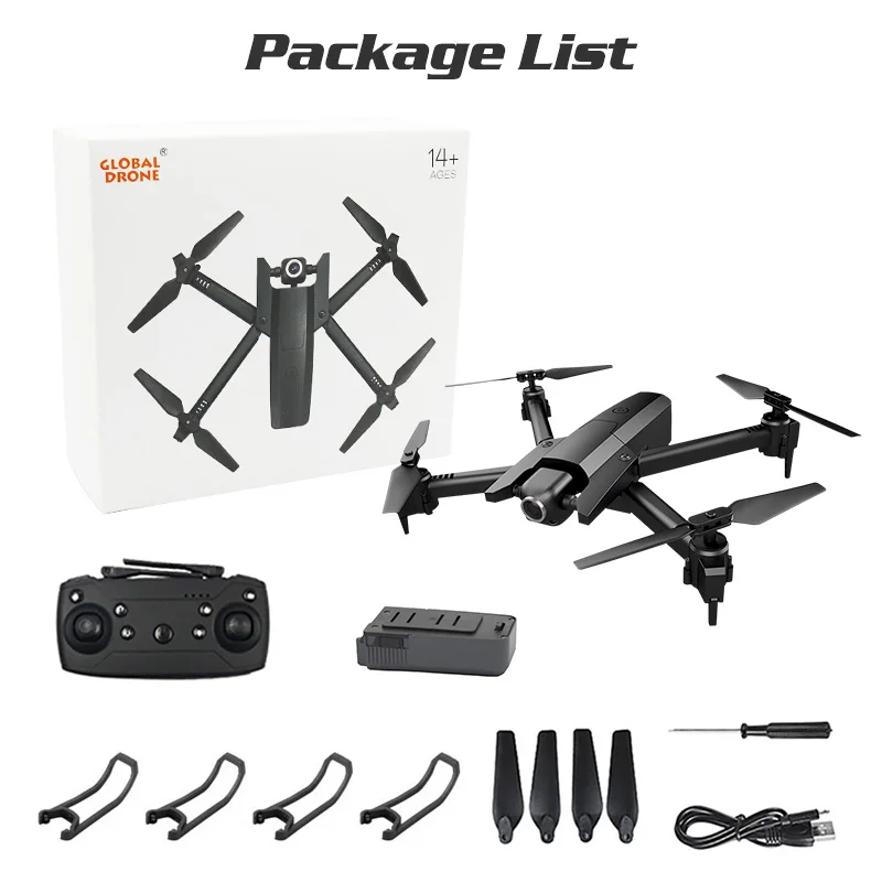 Global Drone GW106 4K профессиональные Дроны с камерой Hd RC вертолет Обучающие игрушки оптический поток дроны FPV Квадрокоптер
