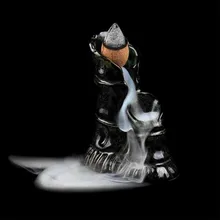 Миниатюрный керамический держатель для благовоний, портативная горелка для благовоний с обратным потоком, горный водопад, буддистские благовония, держатель