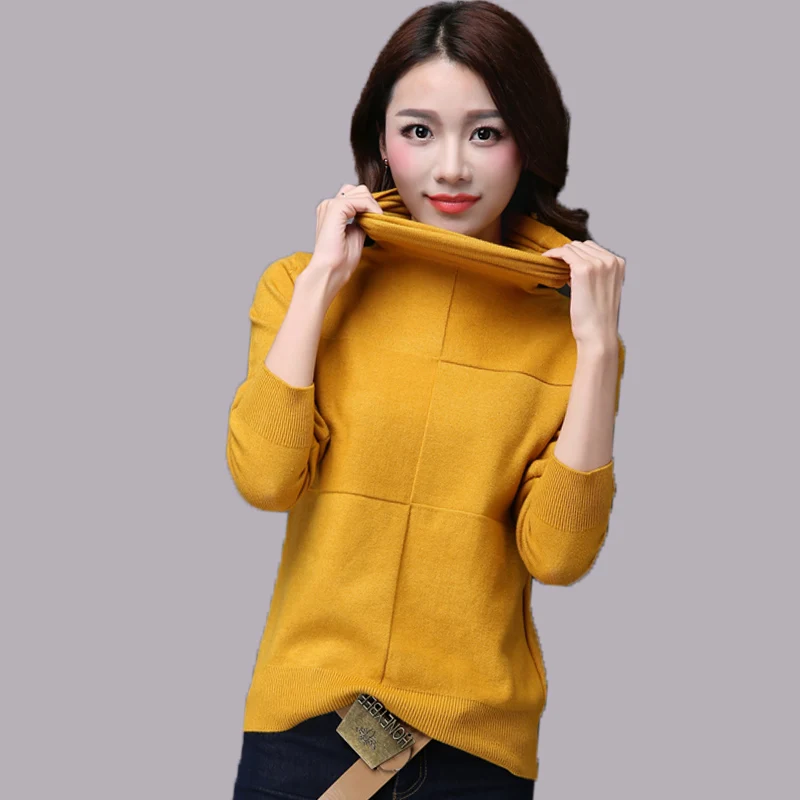 

Turtleneck Sweater Female Autumn Winter Casual Knitted Women Soft Sweater And Pullover Female Tricot Jersey Jumper Pull Femme