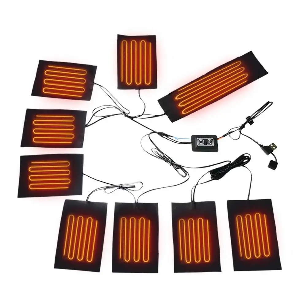 Обогреватель для куртки с USB-подогревом теплая зимняя жилетка подогревом улицы