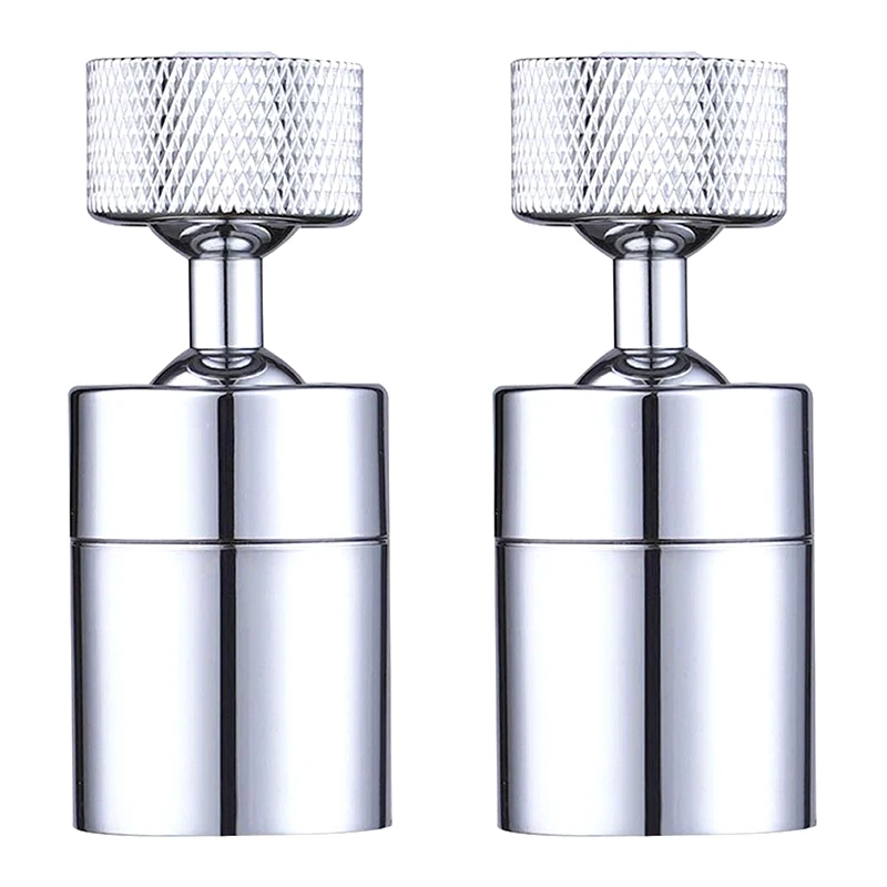 

2 Pack Faucet Aerator 80-Degree Rotate Dual-Function Kitchen Sink Faucet Aerators 360-Degree Swivel Water Saving Tap Aerator Dif