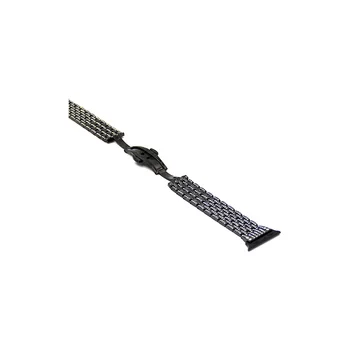 

Mental stainless steel 4 colors watch band charm hand-set diamond crystal for Smart watch 38mm,40mm,42mm,44mm
