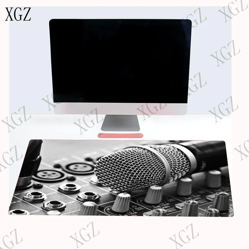 XGZ, классный диджейский коврик для мыши с микрофоном, игровой коврик для мыши, Настольный коврик с большим замком, коврик для мыши, клавиатура, ноутбук, компьютер, Muismat