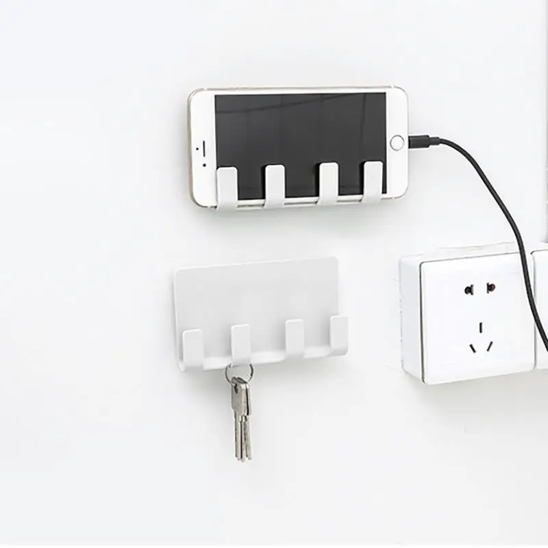 

Wall Mount Phone Holder Socket Charging Box Bracket Stand Holder Shelf Support Universal for Mobile Phone Tablet
