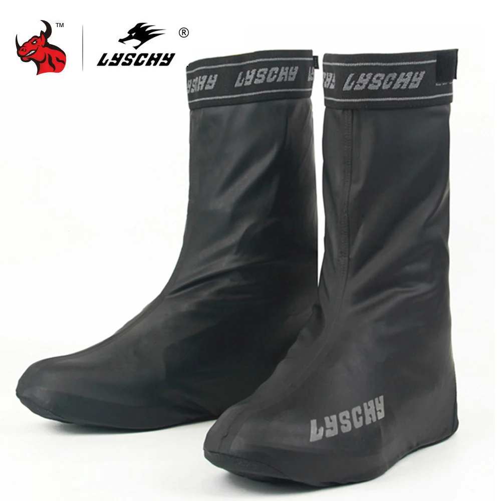 LYSCHY-Botas Moto impermeables antideslizantes para Botas de lluvia, resistentes al desgaste, reflectantes - AliExpress Automóviles y motocicletas